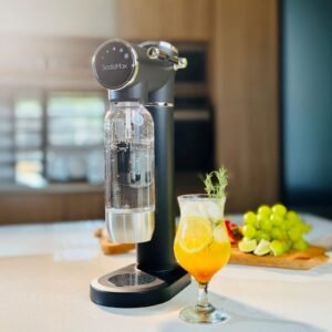 جهاز صنع المياه الغازية الفاخرة اسود