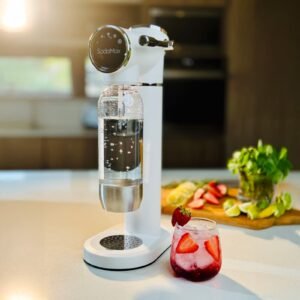 جهاز صنع المياه الغازية الفاخرة ابيض